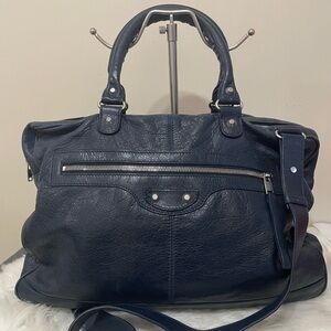 Balenciaga Midnight Blue Leather Tote